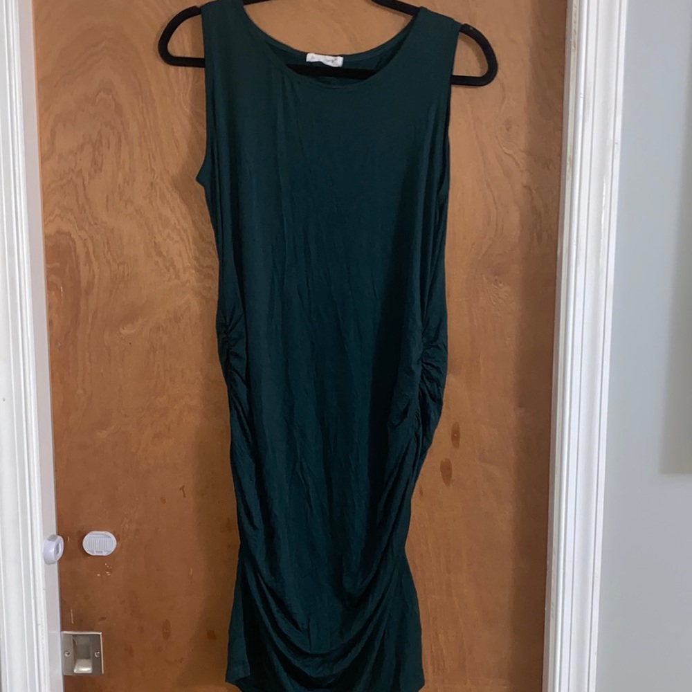 Small show L green dress maternity